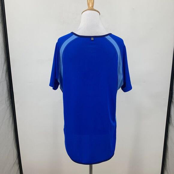 Nike Dri Fit V Neck Tee Womens XL Extra Large Harbor Vented Performance Shirt - Picture 3 of 12